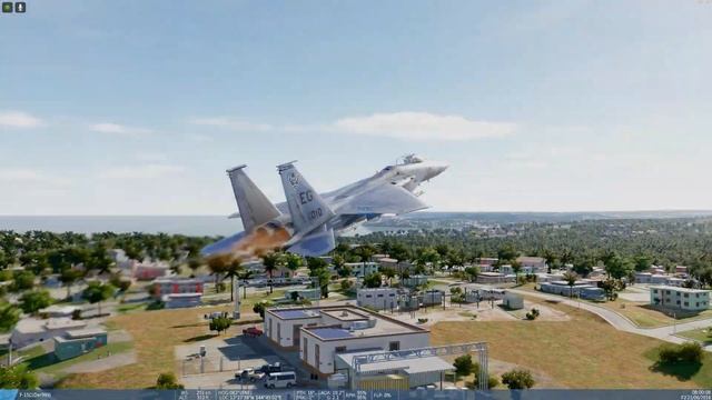 DCS:World-Modded[GP21] "Trying to AG with Fox 2s then land an wingless F15! смотреть онлайн