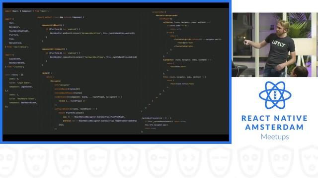 "Making sense of ReactNative Navigator", by Léon Smit at the React Native Meetup смотреть онлайн
