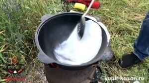 Как правильно обжечь и прокалить новый чугунный казан, подготовить к использованию