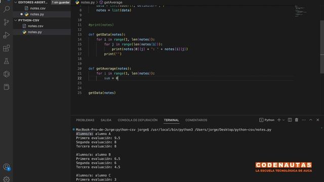 Lectura y escritura de archivos csv con Python смотреть онлайн