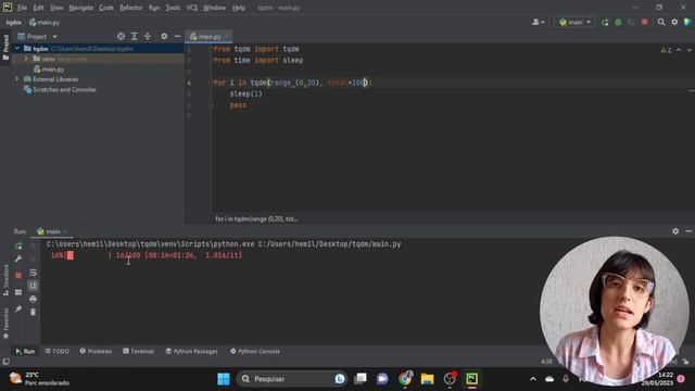 Barra de progresso com Python (Biblioteca TQDM) смотреть онлайн