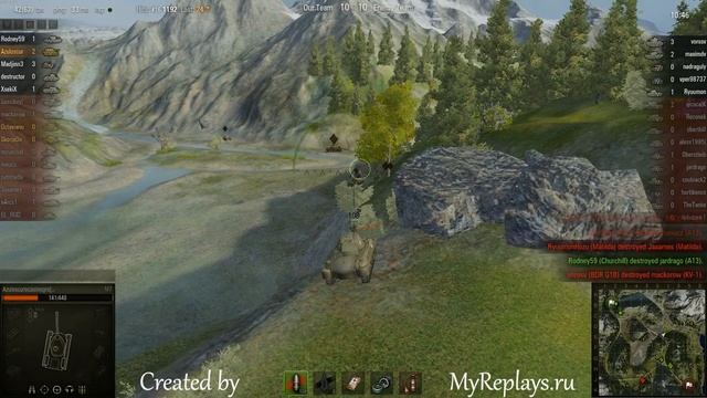 WOT: Mauntain Pass - M7 - 5 frags смотреть онлайн