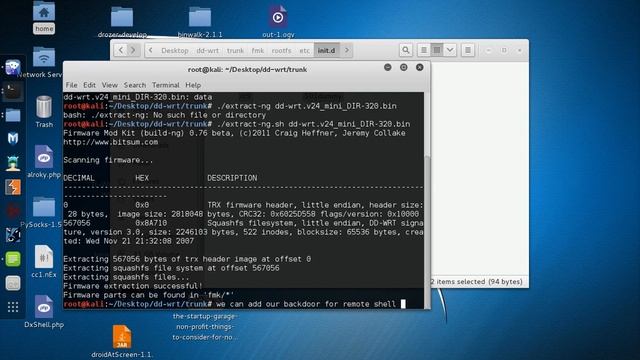 firmware mod kit tutorial | penteration testing смотреть онлайн