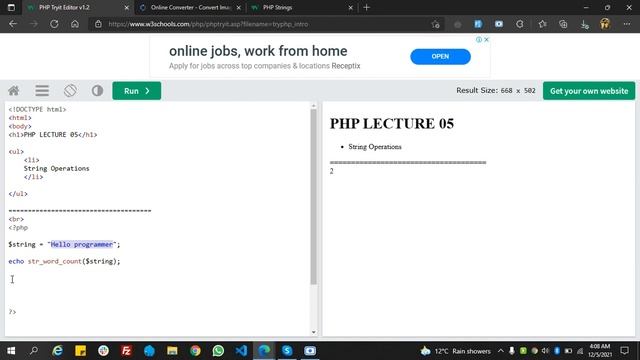 PHP 8.0 Web Development Tutorials Lecture 05 смотреть онлайн