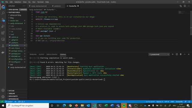 NestJS Dockerized | Simple NestJS Starter dockerized | NestJS X Docker 01 смотреть онлайн