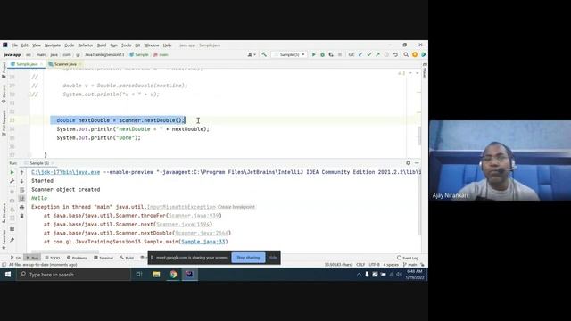 Java Training Session 13 What is Scanner? next() nextLine() nextInt() nextDouble() nextLong() смотреть онлайн