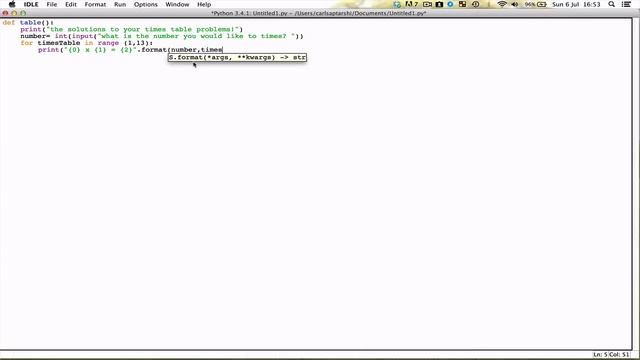 Basics of Python - python math - creating times tables смотреть онлайн