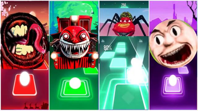 Choo Choo Charles 🌟 Siren Head 🌟 Cursed Thomas 🌟 Skibidi Toilet ⚡ Tiles Hop EDM Rush! смотреть онлайн