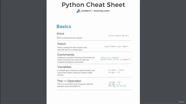 2. Python Syntax Cheat Sheet | 1.Getting Start | Python Beginning to Professional Course смотреть онлайн