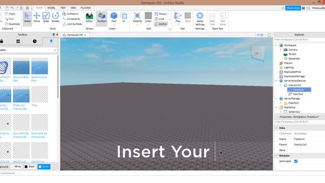 Roblox Studio : How to make weapons Gamepass смотреть онлайн