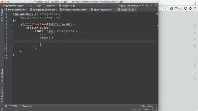 05 egghead angularjs using ui router s named views