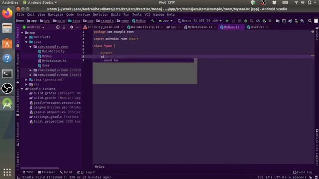 How to Insert and Select Statements in Room Database Android смотреть онлайн