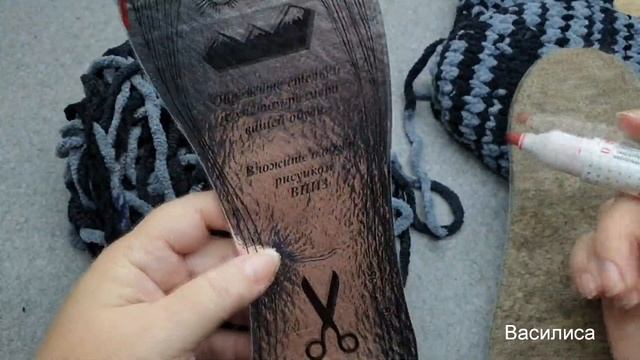 Тапочки на подошве из дешевой пряжи Василиса смотреть онлайн