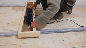 Выравнивание деревянного пола при помощи фрезера