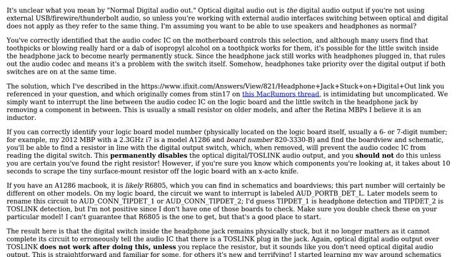 Apple: How to switch MacBook Pro back to Normal Digital Audio Out from Optical Audio Out? смотреть онлайн