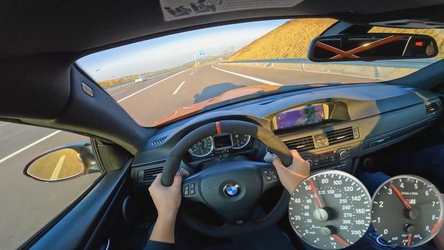 BMW E92 M3 GTS - AUTOBAHN POV Test Drive I 4K