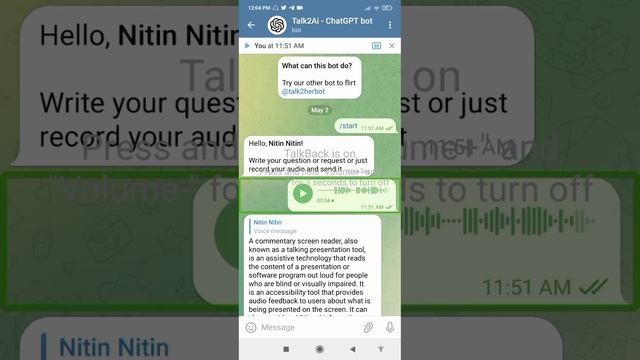awesome chat gpt telegram bot From which you can ask any question in voice message and text смотреть онлайн