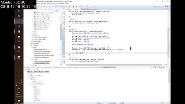 MontruJdbc_D1E1: from getting the driver to reading tables смотреть онлайн