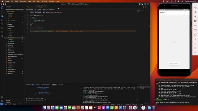 MyFriend Apps: Part 2 Install React Navigation | React Native смотреть онлайн