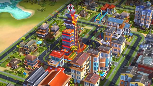 SimCity Buildit Sunny Isles Hotspot - Volcano Casino смотреть онлайн