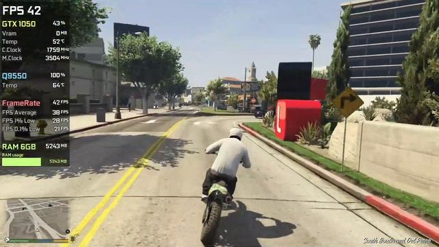 GTX 1050 + Core 2 Quad Q9550 | GTA V - 4K, 1440p, 1080p, 720p - Ultra, V.High, High, Normal смотреть онлайн