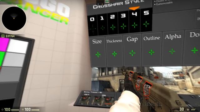 КАК СДЕЛАТЬ ПРИЦЕЛ КАК У ФЕССА В CS:GO | ПРИЦЕЛ ДЛЯ ТОП ВАНШОТЕРА смотреть онлайн