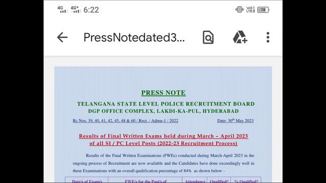 ts constable results 2023 | ts constable result 2023 | ts police results 2023 смотреть онлайн
