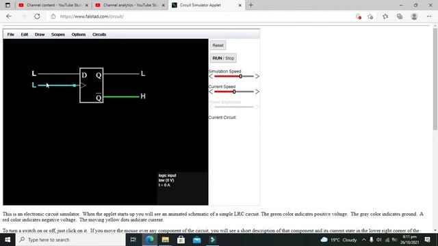 D Flip Flop in falstad online simulator | how to use D Flip Flop in falstad online simulator смотреть онлайн