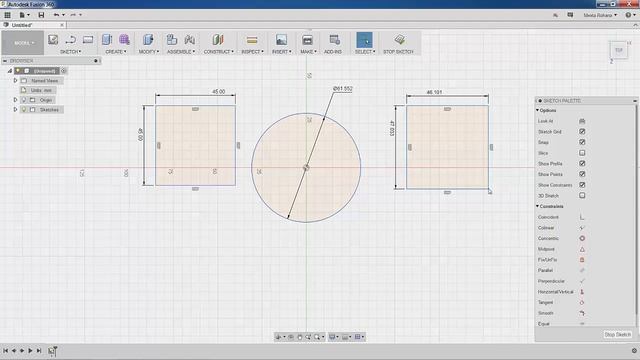 Fusion 360 How To Move A Sketch смотреть онлайн
