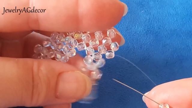 Chevron Beaded Necklace Tutorial How to make V shape RAW Beads Necklace DIY смотреть онлайн