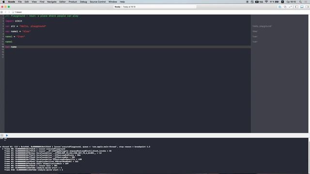 Swift с нуля: Xcode урок 1- что такое переменная (для новичков) смотреть онлайн