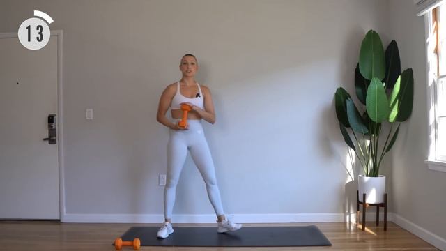 20 min STANDING DUMBBELL WORKOUT | Sculpt and Strengthen | Full Body | No Repeats смотреть онлайн