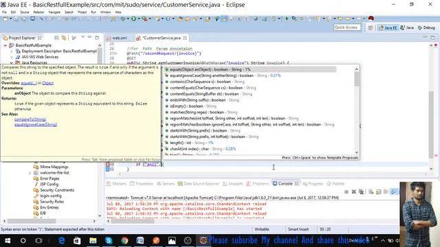 restful web services example in java -Third Example(query param Annotaion) смотреть онлайн