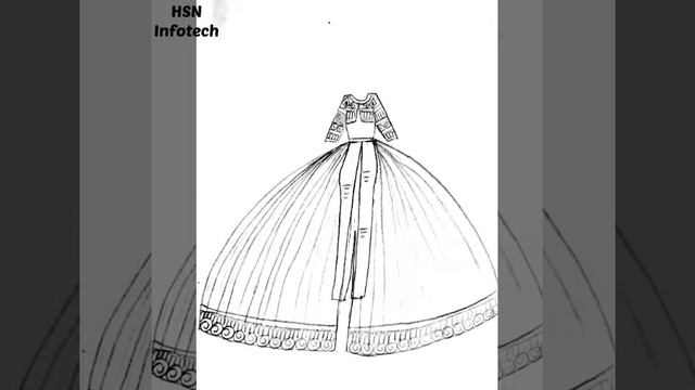 Dress Design sketches by Srishti смотреть онлайн