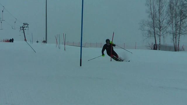 00001 Тренировка в Шуколово слалом 04.02.2015 смотреть онлайн