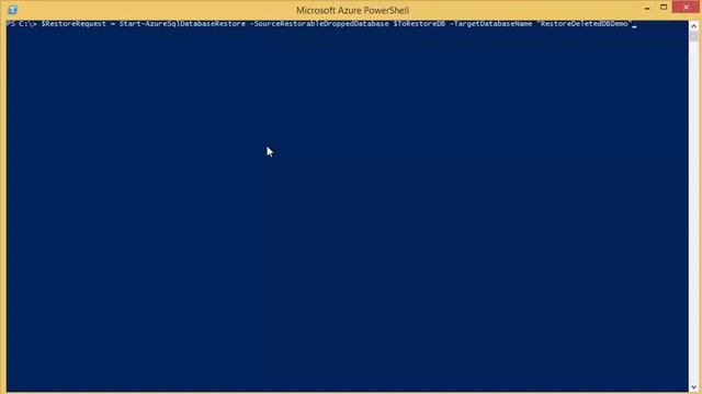 How to Restore a Deleted SQL Database Azure PowerShell смотреть онлайн