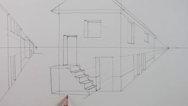 How to Draw a House in 1-Point Perspective: Step by Step смотреть онлайн