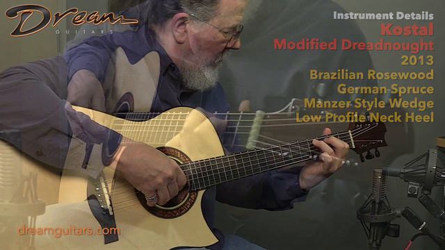 2013 Kostal Modified Dreadnought, Brazilian Rosewood/German Spruce смотреть онлайн