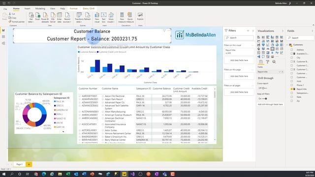 Using a DAX function as a Report Title in Microsoft Power BI смотреть онлайн