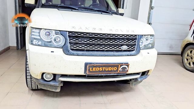 Range Rover Vogue ремонт фар. Модернизация фар. смотреть онлайн
