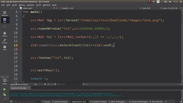 OPENCV & C++ TUTORIALS - 95 | determinant() | OpenCV determinant function usage смотреть онлайн