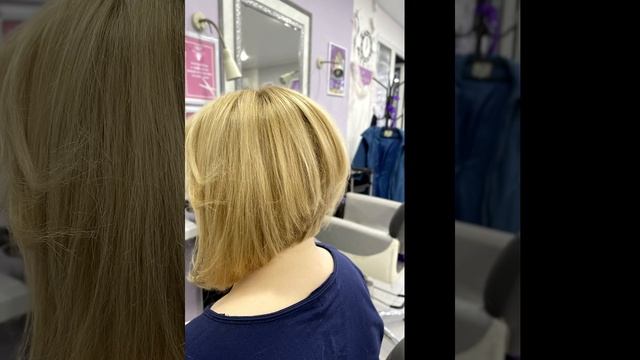 Боб каре на тонкие волнистые волосы