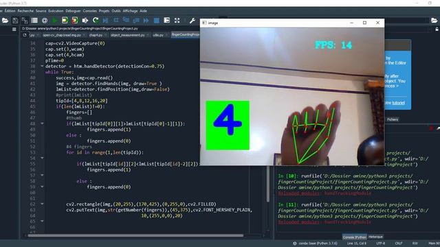 Demo Project Finger Counting Using Hand Tracking And Open-cv With Python смотреть онлайн