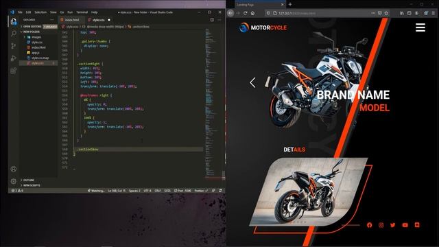 Responsive Website Landing Page Design Using Html CSS / SASS JS | Responsive Web Design Tutorial смотреть онлайн