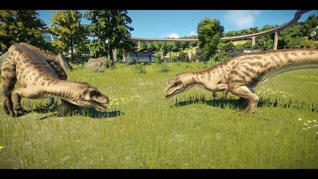 3x ALBERTOSAURUS vs 4x QIANZHOUSAURUS vs 5x MEGALOSAURUS - Jurassic World Evolution 2 смотреть онлайн