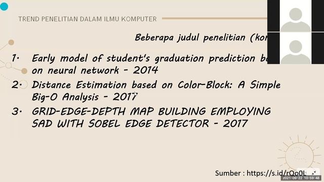 Tren Penelitian dalam Ilmu Komputer | Bidang Komputasi | Sem Ganjil 2021-2022 | STMIK Banjarbaru смотреть онлайн