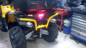 Глушитель на квадроцикл своими руками.