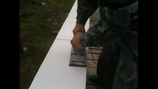 Моя стройка,домик 6х6 из газобетона часть 5 ,шлефмашинка