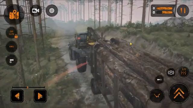 Прохождение MudRunner Mobile #20 ➤ Свободная игра ➤ Карта Гряда