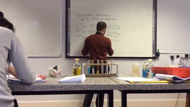 Transition metal ion Precipitation reaction demonstration from www.ChemistryTuition.Net смотреть онлайн